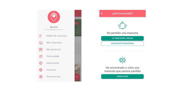 Spotpet, una aplicación colaborativa para ayudar a mascotas perdidas